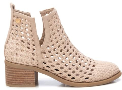 XTI - Botín Mujer Beige - Calzado Cómodo y Versátil - Moda casual - Modelo 14395902 (Talla 39)