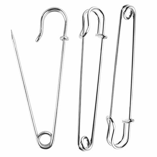 30-Piece Heavy-Duty Fastening Set – Extra-Large Secure Clasps for Fabric, Jewelry & DIY Projects | Industrial-Strength Blanket/Kilt Fasteners (Silver, 2.5)
