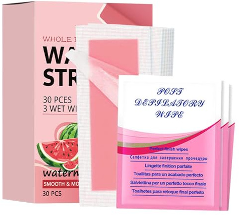 Gesichtswachsstreifen, Augenbrauen-Haarentfernungsstreifen, Lippenwachs, schnelle Ergebnisse, effiziente Haarentfernung, kreatives Geschenk, 30 Stück, 9,3 cm, für Körper