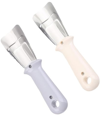 Sosoport 2 Piezas Pala descongeladora Eliminación Escarcha Limpieza Bloquear refrigerador para Pala Helada versátil Cuchara de Hielo del congelador Herramienta Excavadora Nevera el plastico