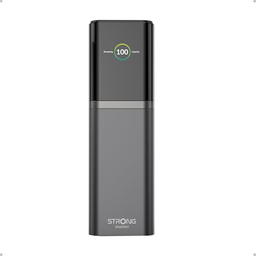 STRONG S-19 Tragbare Powerbank 12000mAh, 176W Schnelllade-Externer Akku mit 140W USB-C PD 3.1 + UFCS, TFT-Display, Kompatibel mit iPhone 16, Galaxy S24, MacBook, iPad, Ideal für Reisen & Flugzeugzulas