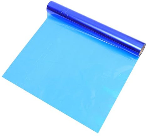 VICASKY Rotolo di Cellophane Colorato Blu 40 Cm Resistente e Facile da Usare in Opp per Confezionare Fiori e Cesti Regalo Materiale Pratico e Versatile