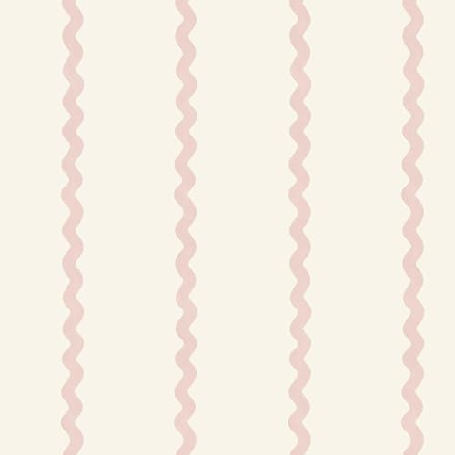 World of Wallpaper Do The Wiggle Stripe Painted Effect Fun and Playful Kids Design Wallpaper Perfect for Nurseries Playrooms and Bedroom Decoration Pink 50475
