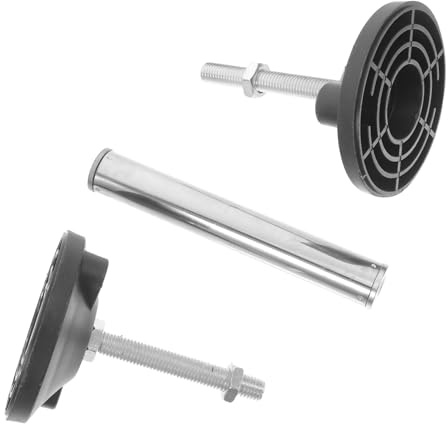 Lurrose di Supporto Telescopica Regolabile Gamma Regolabile 23-37 Cm Struttura Stabile in Inox e Nylon per Mobile da Bagno per Installazione Mobili Sospesi