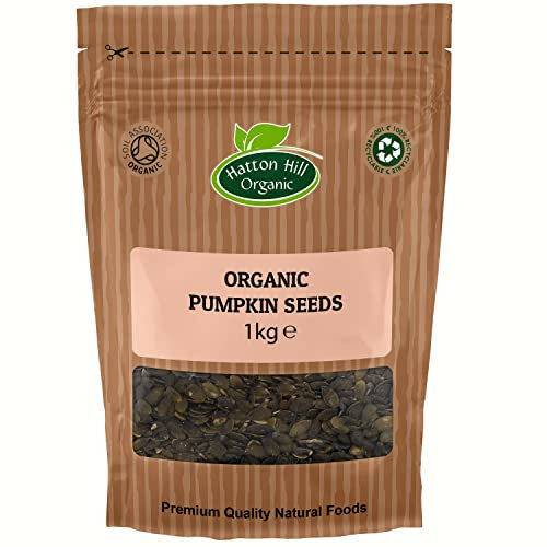 Organic Pumpkin Seeds 1kg by Hatton Hill Organic - Free UK Delivery Raw