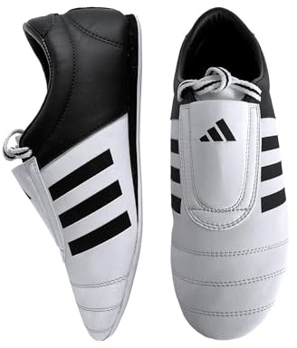 adidas Adi-Kick 1 träningsskor – unisex kampsportskor för Taekwondo, Karate, Kung Fu och Tai Chi, tillverkade av andningsbart PU-material, halkfri, ultralätta och andningsbara, Vitt, 39 1/3 EU