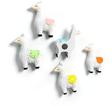 FIRST4MAGNETS FA4584 Trendform Magnete Llama 5er Set, Sortiert, Kunststoff