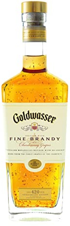 GOLDWASSER Chardonnay Brandy I Der Lachs I V.S.O.P-Brandy aus Chardonnay Trauben I 40% Vol. I 0,7 l