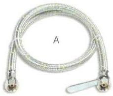 Tubo flessibile per caricamento gas GPL cm 200 attacchi FF 1/2 SN