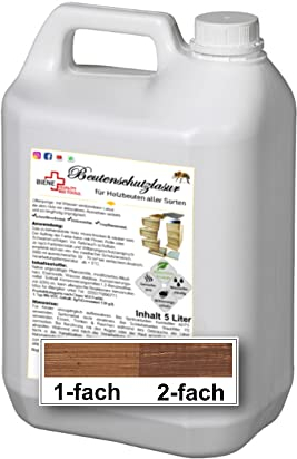 Biene+ Beutenschutz Lasur Nussbaum 5l im Kanister