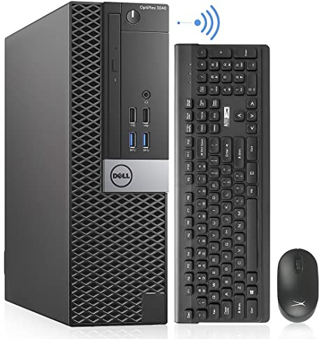 Dell OptiPlex 3040 Refurbished Desktop, Intel Core i7-6700, 16GB RAM, 512GB SSD, AC8260 WiFi, HDMI Dual Monitor Support, Windows 11 Pro, Altec Wireless Keyboard and Mouse (Renewed)