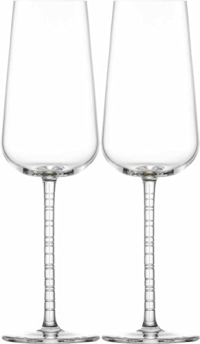 ZWIESEL 123077 123077 Sektgläser, Sparkling Glasses, Journey mit Schaumpunkt, 378.5 ml (358 ml) (2er Set)