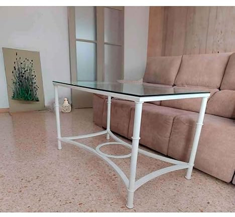 Forja Hispalense Mesa de Camilla elevable (Marfil, 130 x 80 (50/70))