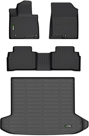 HAFIDI All Weather Car Floor Mats & Cargo Liner for 2022-2025 2026 Hyundai Tucson (No Hybrid Models) Custom Fit Full Set Accessories - Black