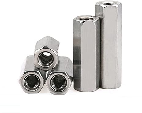 Verbindungsmutter, Sechskantmutter, Verbindungsmutter M2m2,5m3m4 m5 m6 Lange Mutter aus Edelstahl 304, Sechskantständer, Parseman-Panel, Sechskant, Computer-Motherboard, Abstandsbolzen, Schaft mit Gew