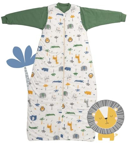 schlummersack Baby Kinder Schlafsack Ganzjahr | annehmbare Ärmel, gefüttert, Ganzjahresschlafsack, 2.5 Tog
