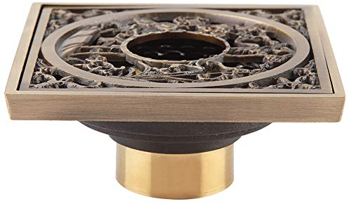 Grille de Couvercle de Drain de Sol de Douche en Laiton, Conception de Filtre de Haute qualité, Super (Fuzhu (siphon de sol pour machine à laver)))