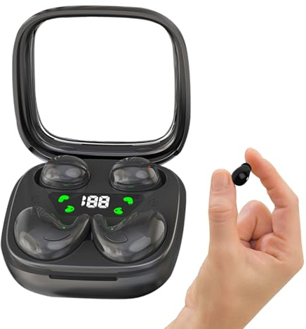 2 Paar Mini Kopfhörer zum Schlafen Bluetooth Kabellos Klein Unsichtbar In Ear Wireless Sleep Earbuds für Kleine Ohren Schlafkopfhörer Seitenschläfer Drahtlos Schnurlos Ohrhörer Ohrstöpsel im Ohr