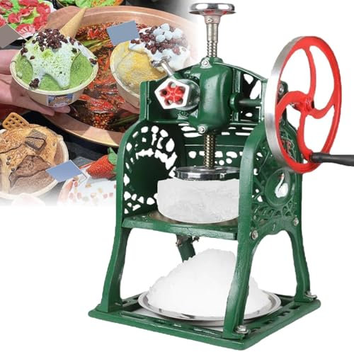 GTANND Machine À Glace Pilée À Manivelle, Machine À Glace Pilée Manuelle, Machine À Glace Pilée Manuelle, pour Broyeur À Glace De Fête/Bar/Restaurant