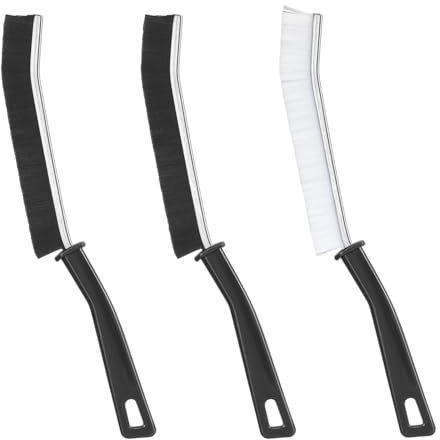 jatimdotina 3 Stück Hartborsten Eckenreinigungsbürste, Spaltreinigungsbürste, Multifunktionale Fugenreinigungsbürste, Reinigungsbürste für Küche, Bad, Fenster, Toilette, Badewanne, Spüle, Fenster