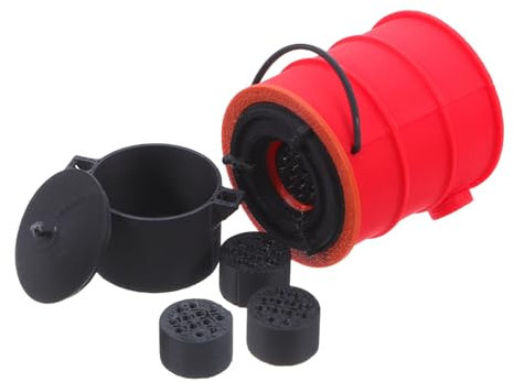 GANAZONO Miniature Coal Stove Scale Dollhouse Accessories Realistic Mini Stove for Dollhouse Kitchen Scene Prop Tiny Camp