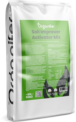 Miscela Di Attivatore E Ammendante Del Suolo - Additivo Naturale Per Il Giardinaggio Con Microrganismi Efficaci (Em) - Aumenta La Fertilità Del Suolo E La Salute Delle Piante - Organifer (50 L)