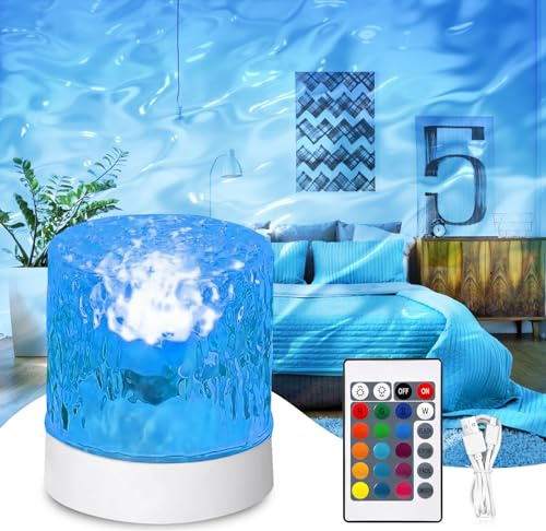 Projecteur Ciel étoilé: 16 Couleurs Lampe Océan Avec Télécommande, Projecteur Vague Ocean, Vague Océanique Projecteurs Galaxie, Projecteurs Aurore Boréale Pour Chambre