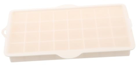Toyvian Molde para Cubitos de Hielo Rectangular de Silicona Alimentaria con Tapa Bandeja Multi-rejilla Cubos para Congelador Molde Práctico y Seguro para Bebidas y Cócteles Cocina