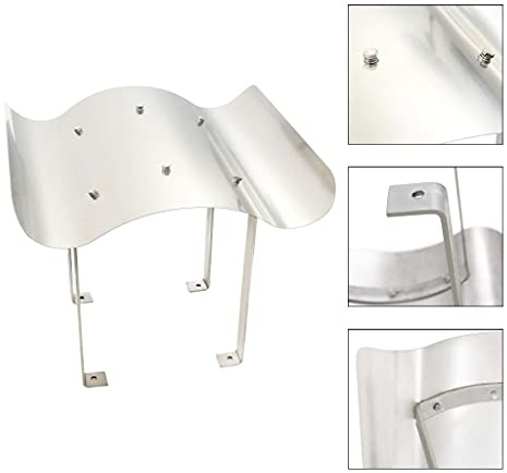 Generico Comignolo per Canna Fumaria in Acciaio Inossidabile 60 x 60 x 38 cm,Accessori caminetti e stufe a legna-142985