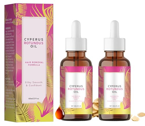 Cyperus Rotundus Oil for Hair Removal, Cyperus Rotundus Oil per ridurre la crescita dei peli corporei, olio naturale di cipero, idratante e riduce i pori, per tutti i tipi di pelle