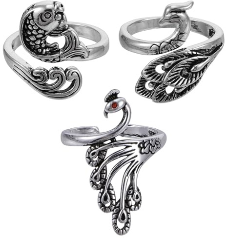 BCOATH Anillo de Bucle Accesorio para Guiar Hilo y Facilitar Deslizamiento 3 Piezas de Metal Plata para Tejer Adecuado para Tejer y Crochet