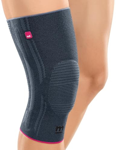 medi Genumedi Kniebandage - Größe: 1 - Mit angenehmen Patellaring - Farbe: Silber - Zur Stabilisierung des Kniegelenks