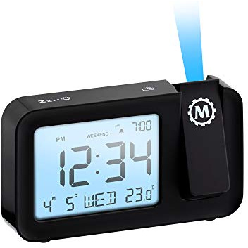 MARATHON Projection Clock with Large Display and Backlight
