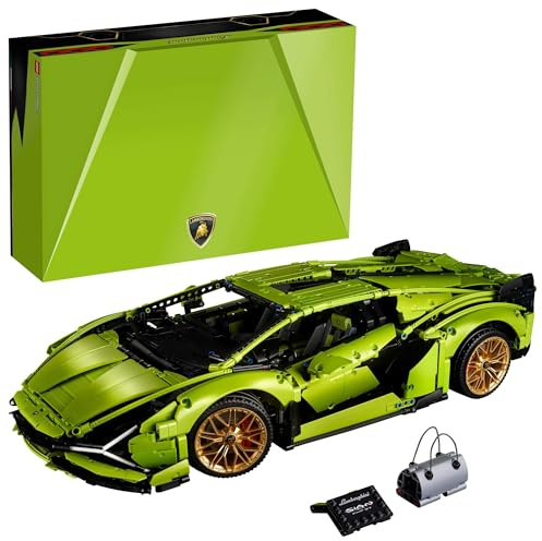 LEGO Technic Lamborghini Sián FKP 37 Building Sets for Adults - Detailed Lamborghini Model Car Kit for Men & Women, Ages 18+ Years - Display in Room as Decor - 42115