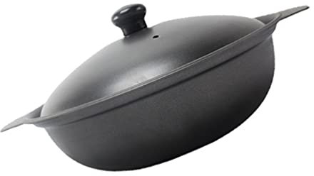 Claypot de hierro fundido esmaltado: sartén cubierta de cazuela 20cm