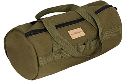 Perfk Tent Stakes Storage Pouch Utility Tote Carrier Large Capacity Bags for Picnic Outdoor Sports Camp Tarp, Green