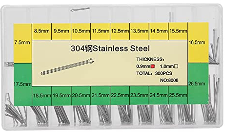 Watch Bracelet Split Pins, Stainless Steel Bracelet Pin, Strap Link Cotter Pin Set for Repairing Watches(7.5‑26.5mm)