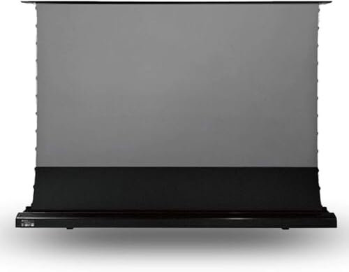 Brand Name 100 inch 16:9 Floor Rising Electric Anti Light Motorized Projection Screen, Short Throw Projection Curtain, Dark Grey, Ambient Light Rejecting, High Gain Crystal Silver Grey