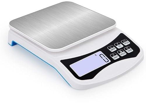 MOKLYF Bilance da Cucina elettriche Bilance per Alimenti, Bilance da Cucina digitali, Bilance per pesare Gli Alimenti con Funzione Tara, Bilance per Cucinare a casa, (10kg/1g