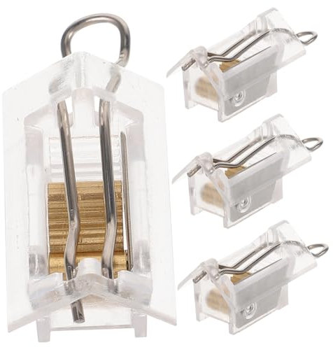 ERINGOGO Venetian Blind Replacement Parts 4pcs Pom Reusable Cord Lock Mechanism for Curtain Cord for Home Window Treatment