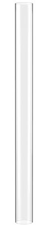 GARDENFLARE Tubo di vetro – Ricambio in vetro per diversi riscaldatori esterni – Cilindro in vetro senza fondo – Tubo in vetro ignifugo per faretto da terrazza, fungo riscaldante (102 cm)