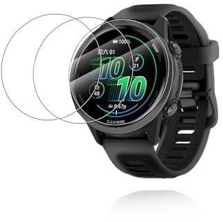 Soft TPU Screen Protector for Garmin Forerunner 570 47mm Smartwatch - Flexible Film, Ultra-Thin, Lightweight, High Clarity, Shockproof, 3-Pack