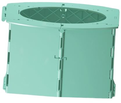 TOYANDONA Faltbarer Reise Toilettensitz für Babys und Kinder Kompakte Klapptoilette aus Pp Grün für Unterwegs und Outdoor Einsätze