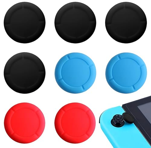 GWEOR Joystick Kappen Kompatibel mit Nintendo Switch Joy-Con Controller (1. Generation, Standard/New/OLED), 8 Stück, präzise Passform, konsole zubehör, handheld zubehör, ersatzteile für konsole