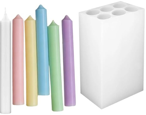 Kerzenformen | 6 Mulden DIY Form – wiederverwendbare Kerzenformen – für Hochzeit, Geburtstage, Handwerk, Urlaub, Versammlungen, Partys, Zuhause, Büro, Studio