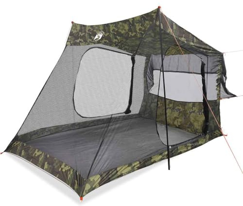 Qnhdfrt Autozelt 2 Personen, Campingzelt mit Tarnmuster, PKW Heckzelt für Outdoor Camping, 356 x 206 x 205 cm, Zelt mit Kabelzugang und Tragetasche für Campingurlaube