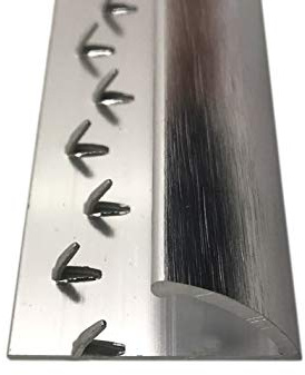 Heavy Duty - Carpet to Vinyl Flooring or Doorway Trim - Extra Long 9ft / 2.7m / 270cm / 2700mm - Metal Plate Threshold Strip Door Bar - Brushed Silver