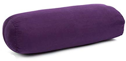 AIZYR Yoga-Kissen, Importierte Hochelastische Baumwolle Yogakissen -Ovales Yoga-Kissen, Angenehme Haut Epidermis Hirsch, Blau,Lila