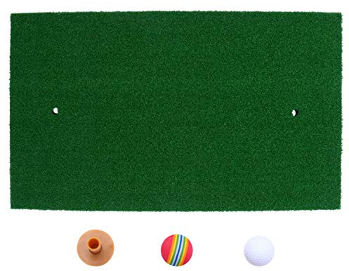 Garneck Übungsmatte Für Golf Training Schlagmatte Mit Kunstrasen-oberfläche Tragbare Matte Für Innen Und Außenbereich Trainingshilfe Für Abschläge Und Putten