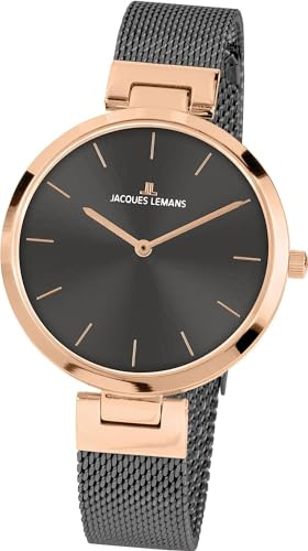 JACQUES LEMANS Damen Analog Quarz Uhr 1-2110J